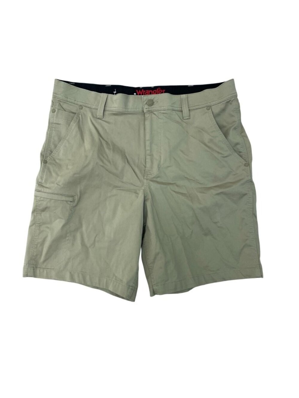 Wrangler Men's Size 34 Regular Fit Khaki Shorts Cotton Blend Cargo